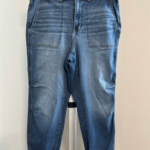 Torrid Mid-Rise Denim Joggers